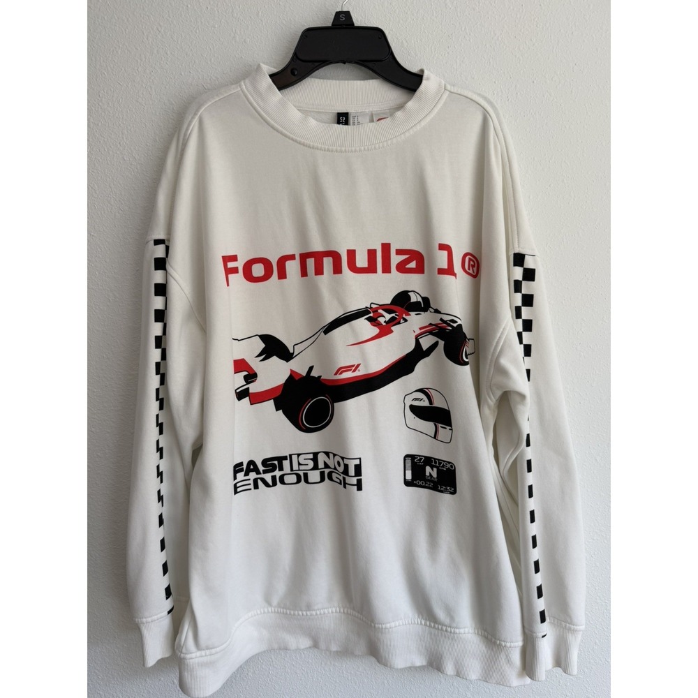 Divides Formula 1 Sweatshirt White Size S Nice Condition